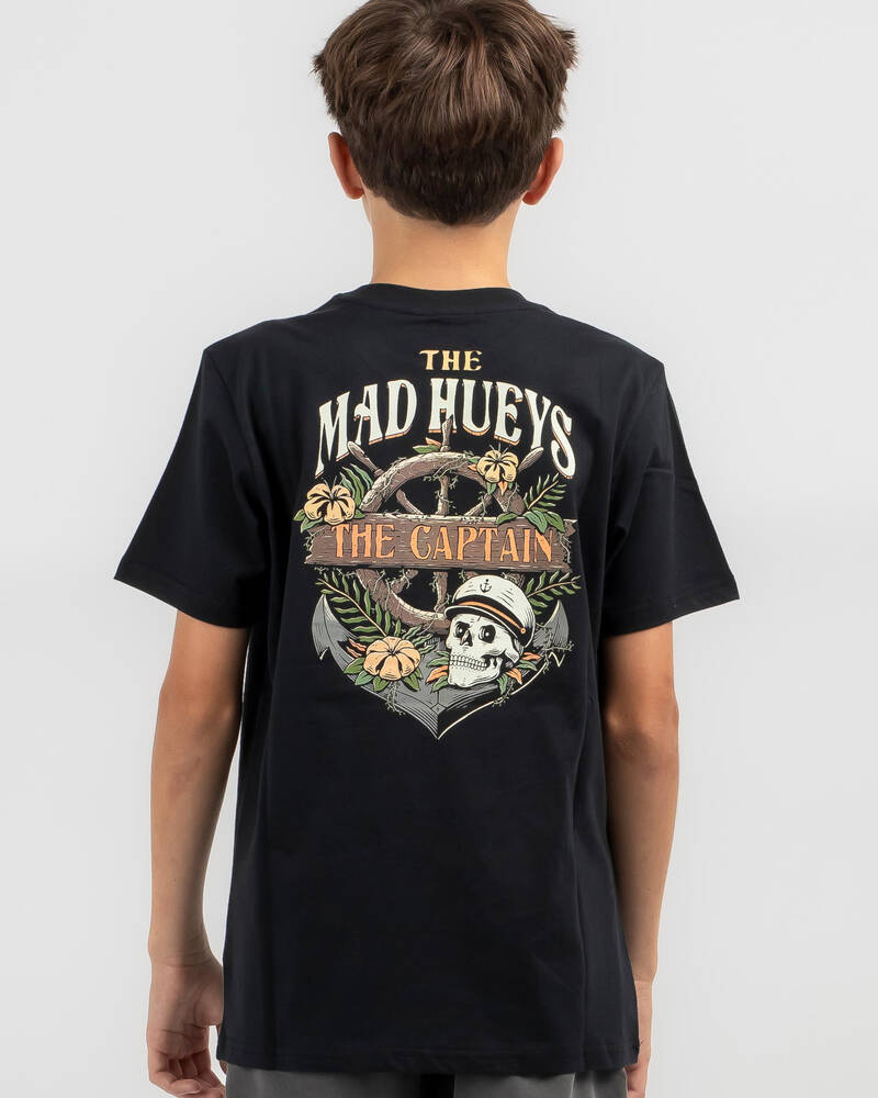 The Mad Hueys Boys' Shipwrecked Captain T-Shirt for Mens