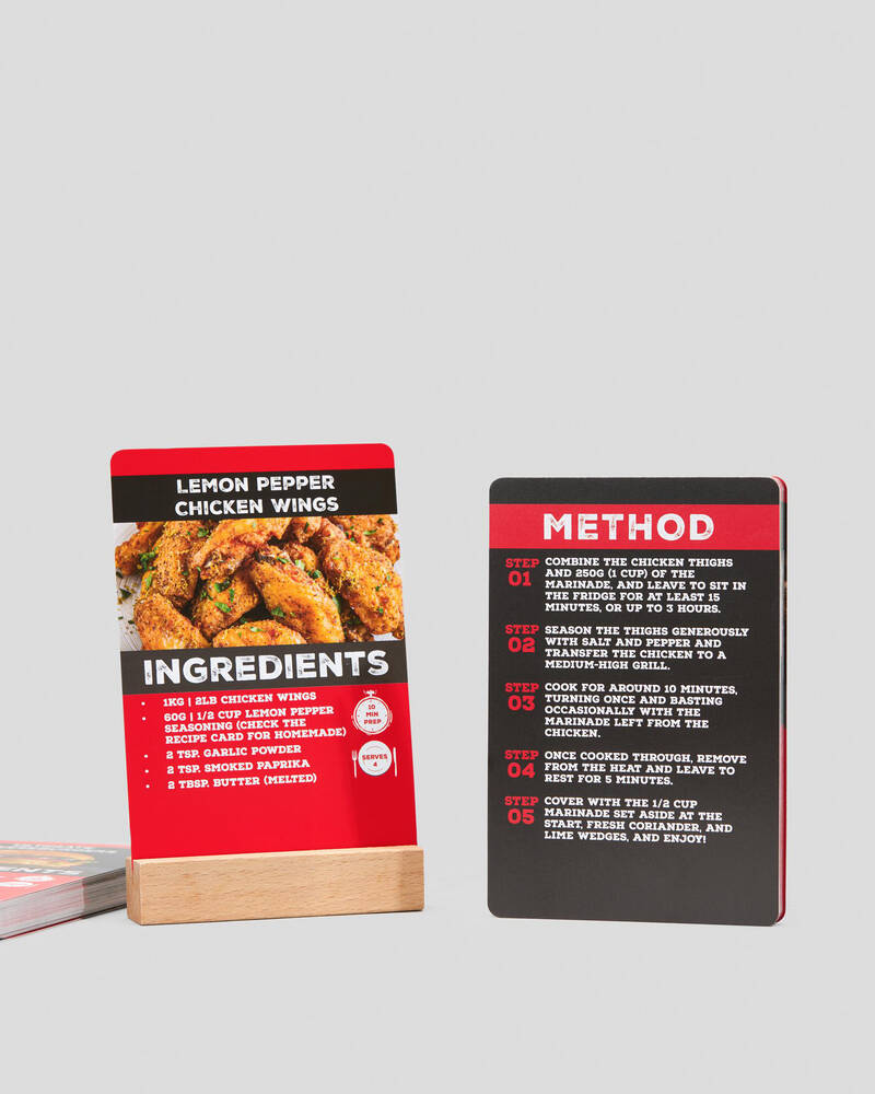 Get It Now BBQ Easy Eats Recipe Cards for Unisex