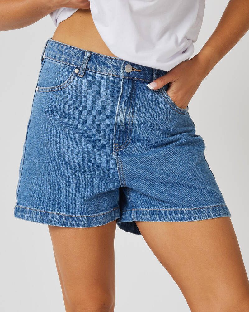 Afends Seventy Threes Hemp Denim Shorts for Womens