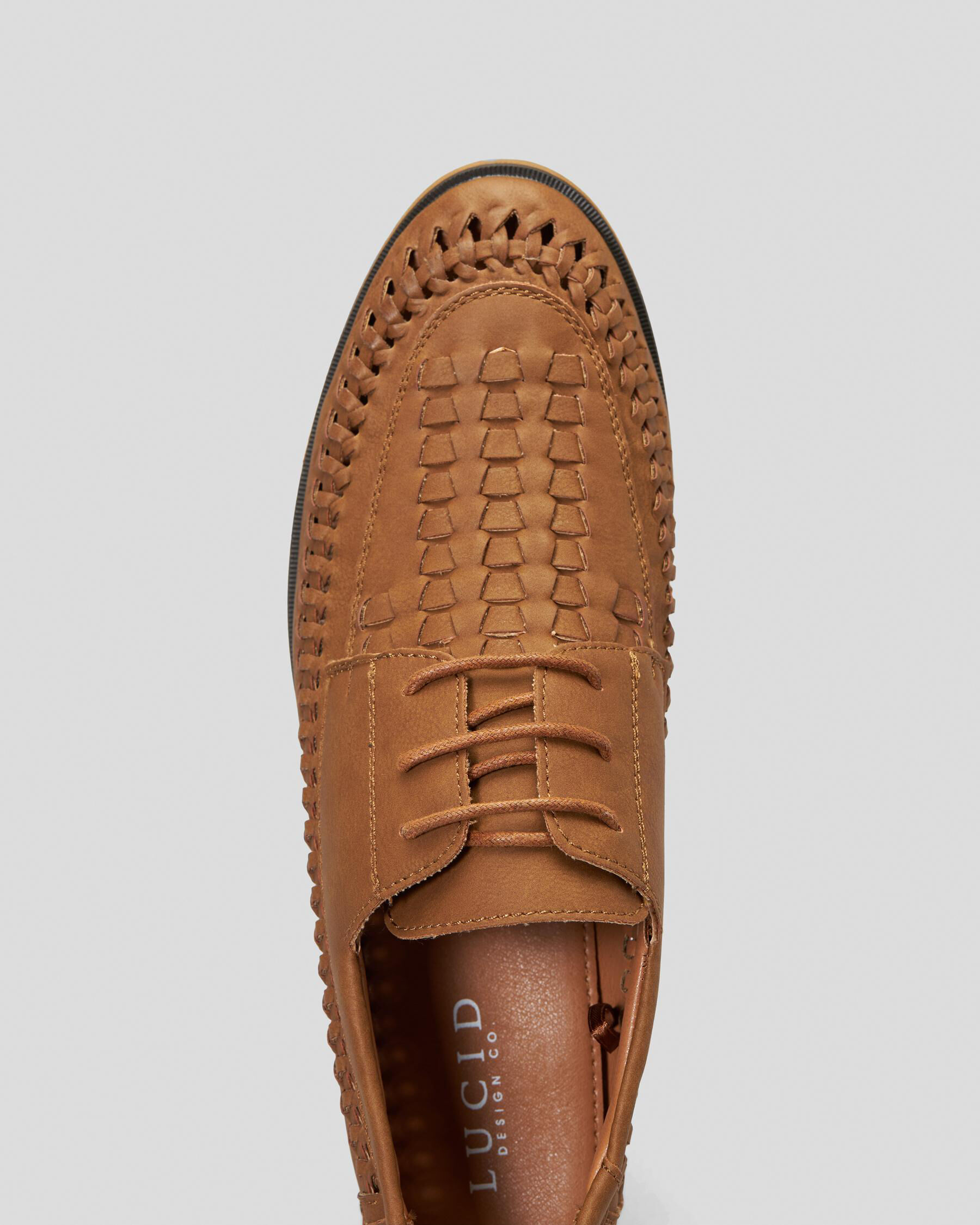 Mens woven store lace up shoes