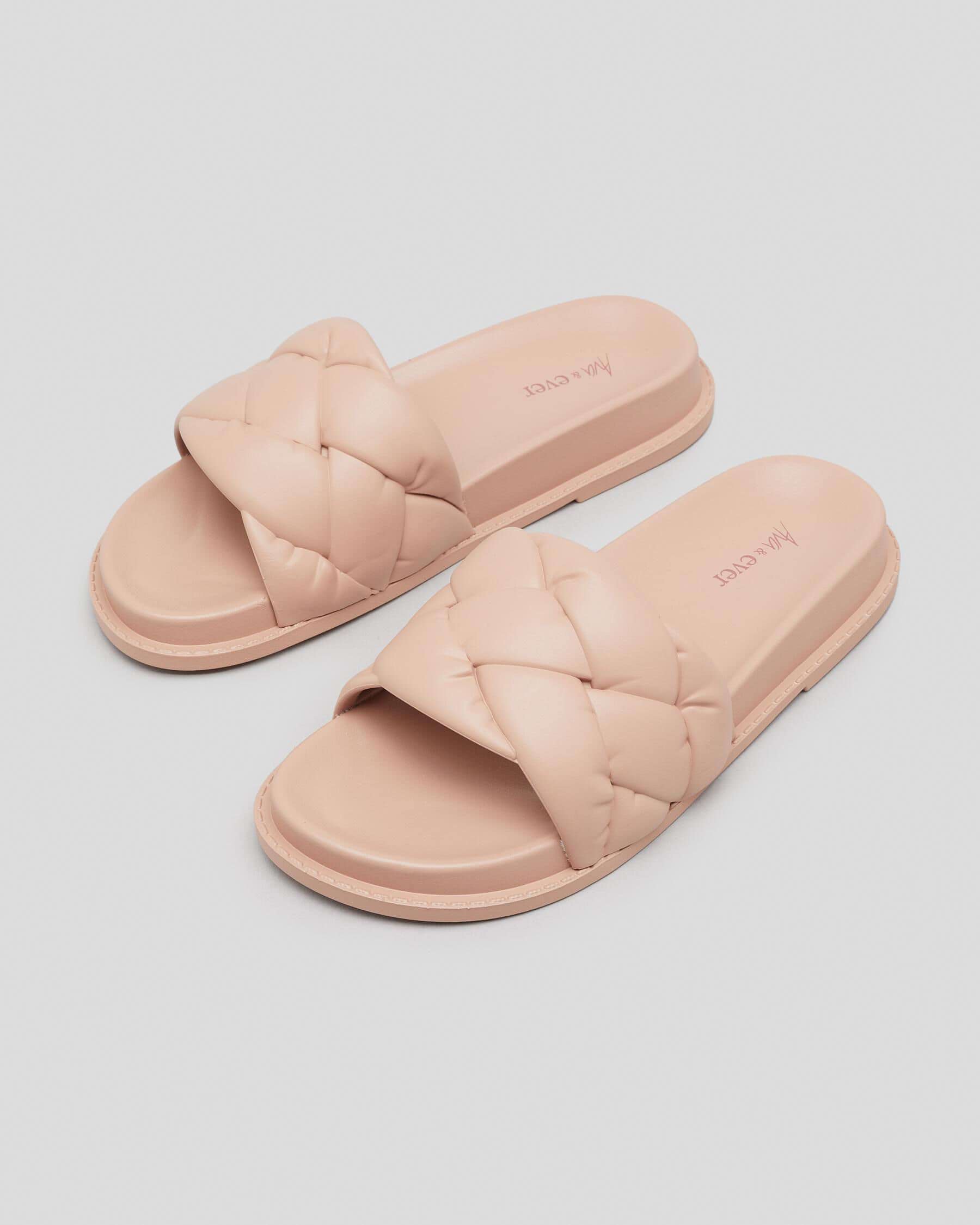 Womens slides city on sale beach