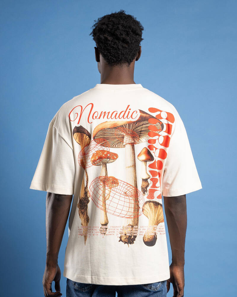 Nomadic Paradise Trip Heavy Street T-Shirt for Mens