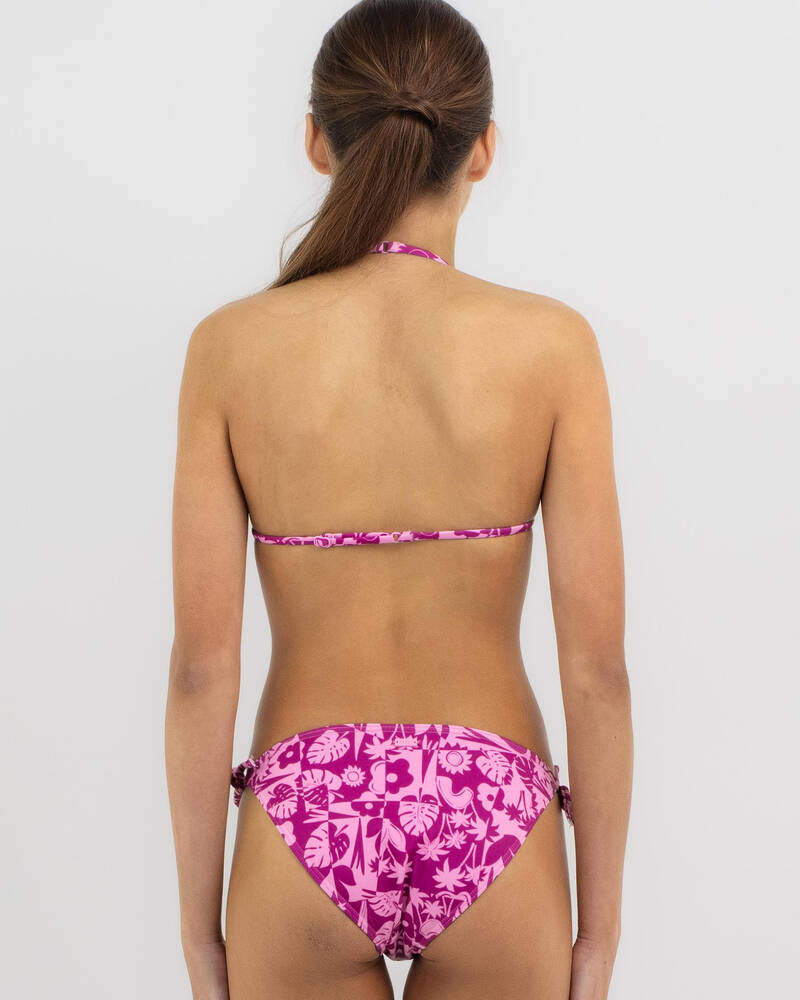 Roxy Girls' Slice Of Paradise Tiki Triangle Bikini Set for Womens