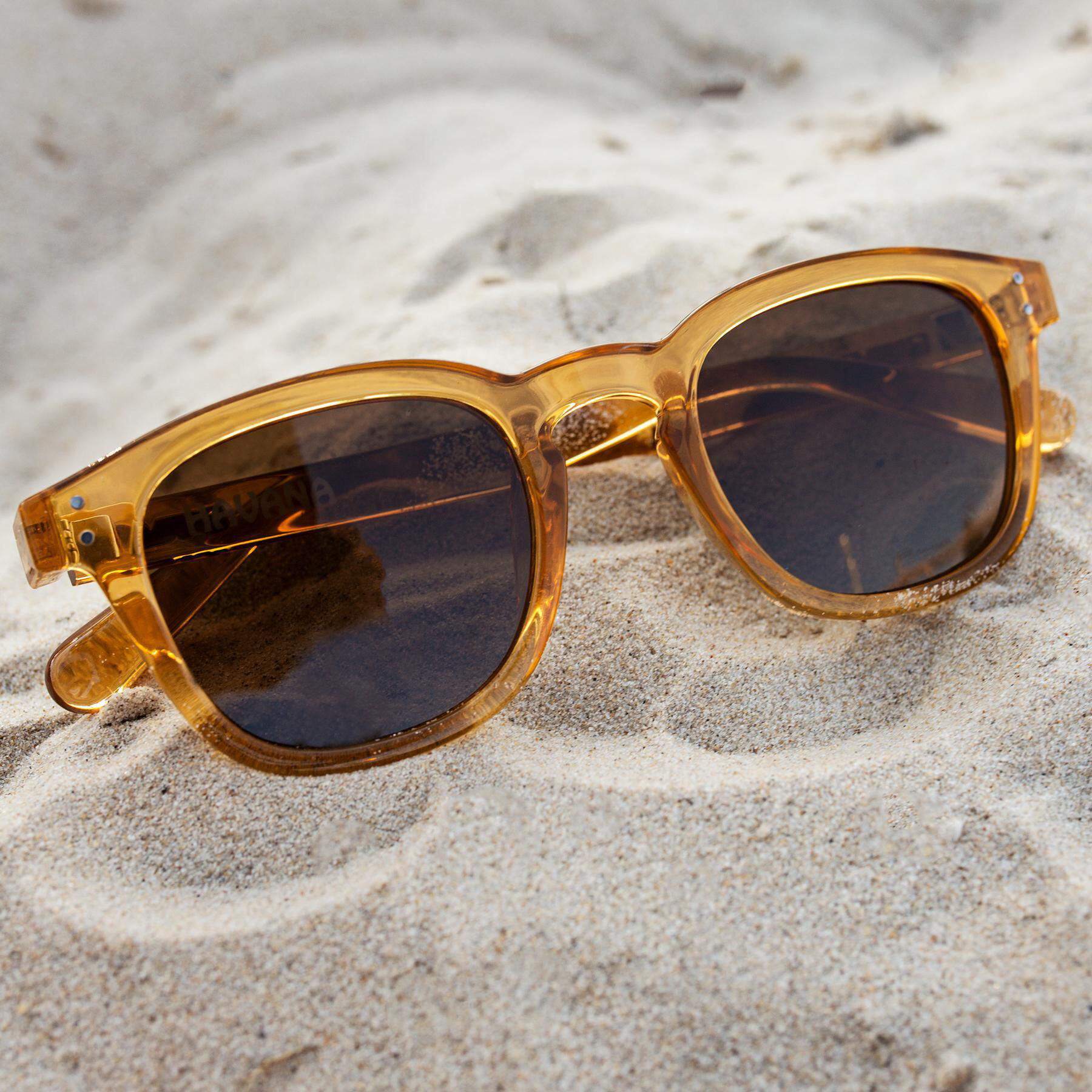 Carve Havana Sunglasses In Clear Honey - FREE* Shipping & Easy