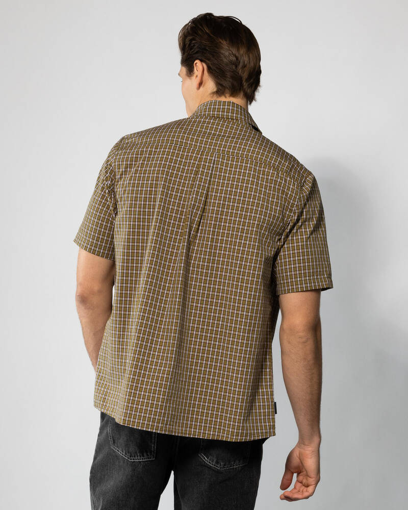 Rusty Datsun Check Short Sleeve Shirt for Mens