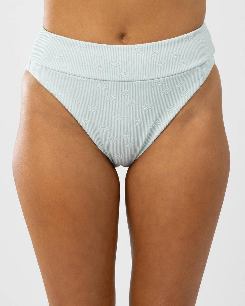 RVCA Maisey High Rise Cheeky Bikini Bottom for Womens