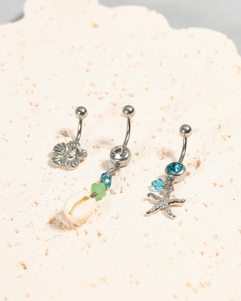 Karyn In LA Sandy Belly Ring Pack for Womens