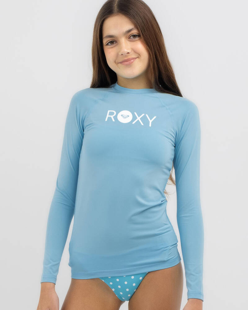 Roxy Girls' Essentials Long Sleeve Rash Vest for Womens