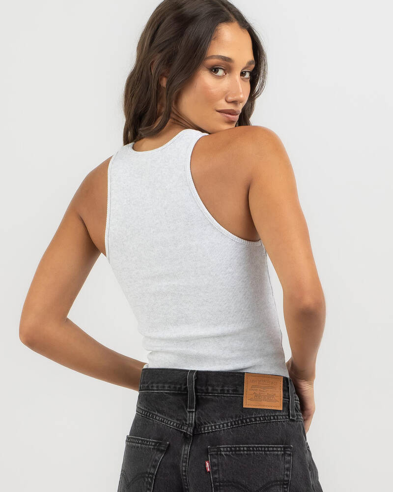 Ava And Ever Sofia Basic Rib Crew Neck Tank for Womens