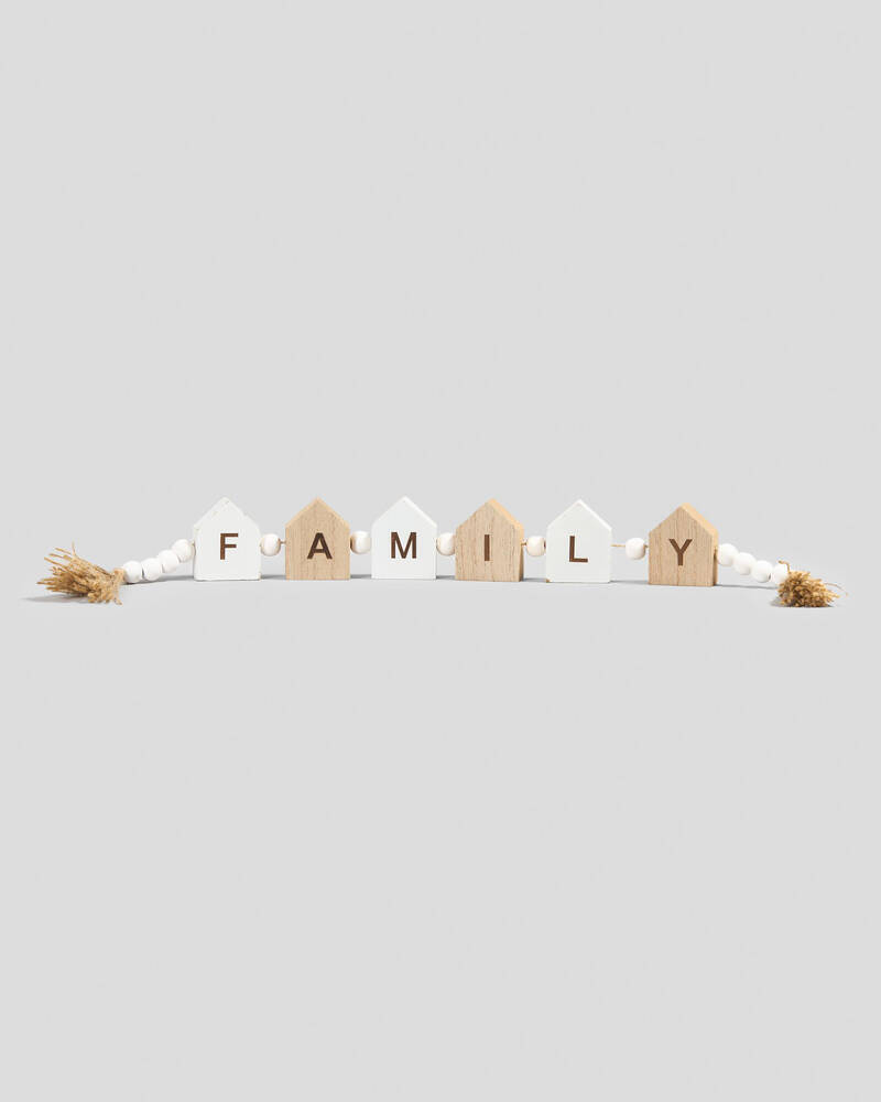 Get It Now Family Word Garland for Unisex