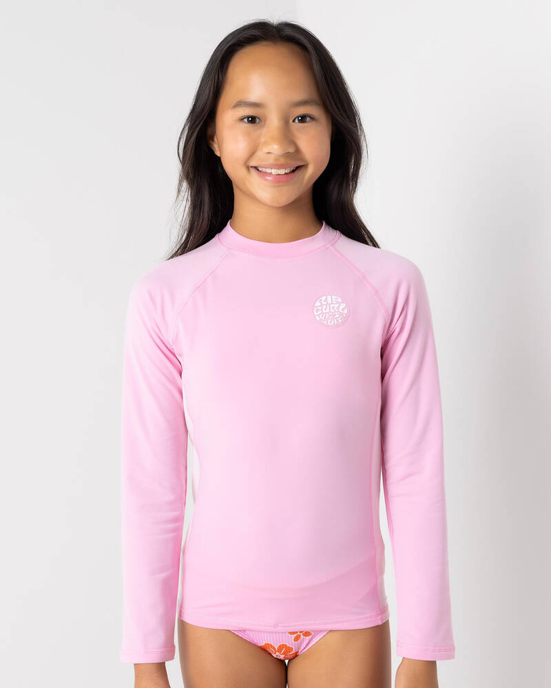 Rip Curl Girls' Icon UV Brushed Long Sleeve Rash Vest for Womens