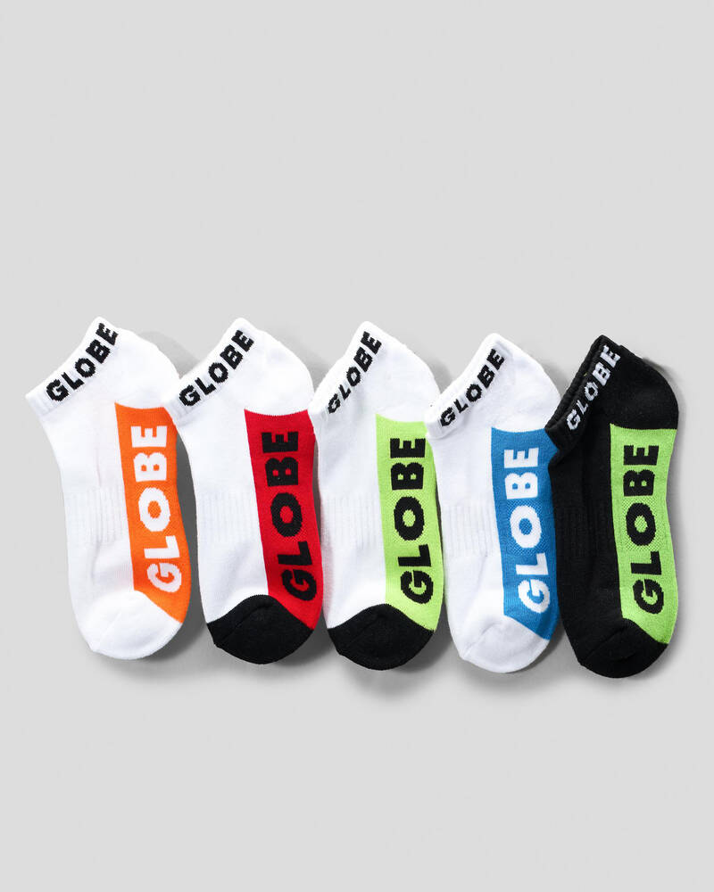 Globe Boys' Multi Brights Socks 5 Pack for Mens