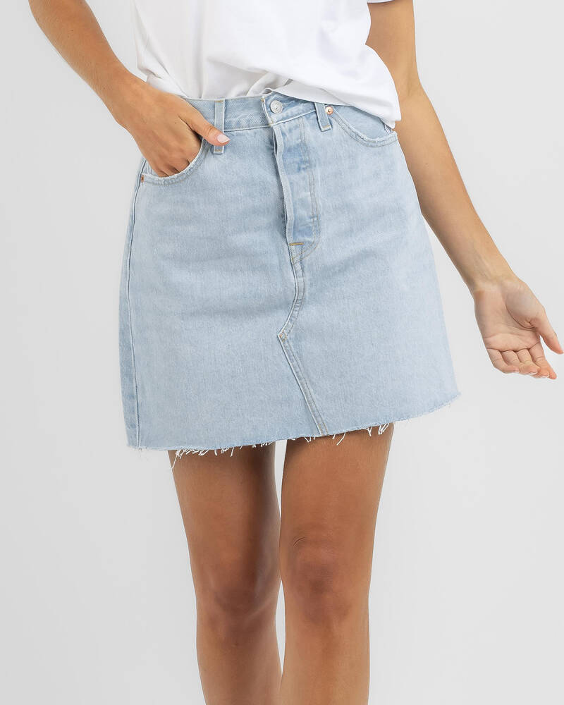 Shop Levi's HR Decon Iconic Skirt In Ojai Glare - Fast Shipping & Easy ...