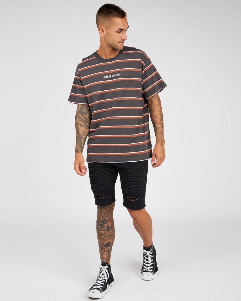 Deus Ex Machina Continuum Stripe T-Shirt for Mens