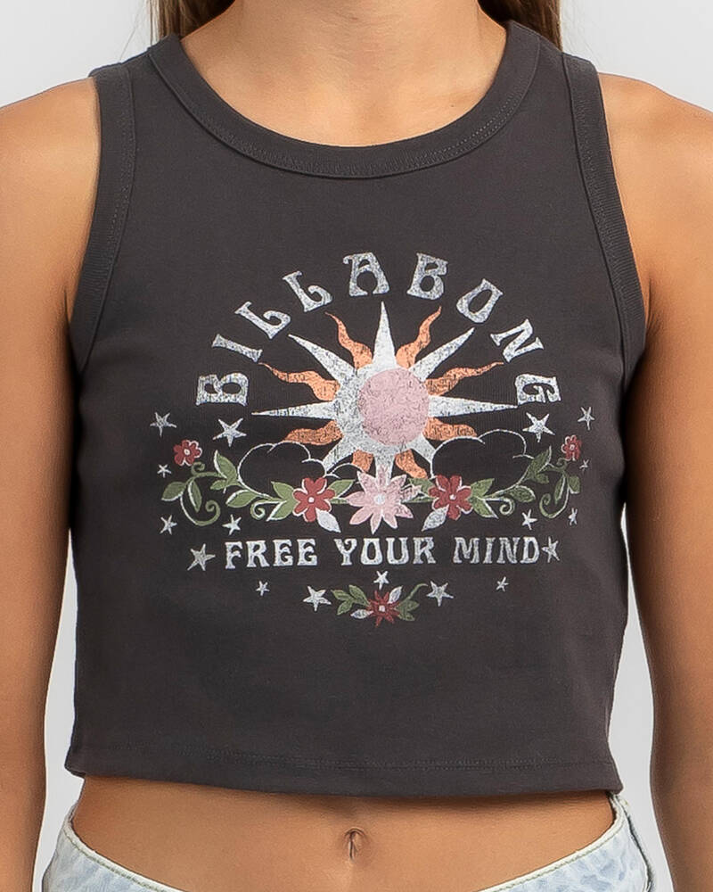 Billabong Girls' Free The Mind Crop Tank Top for Womens