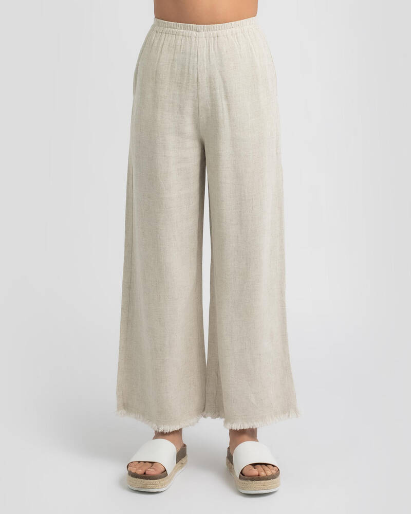Ava And Ever Girls' Santa Monica Beach Pants In Natural - Fast Shipping ...