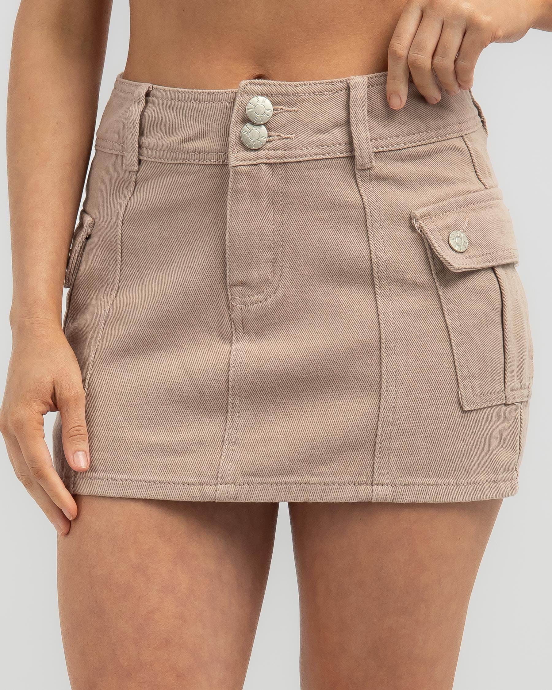 White denim outlet skirt city beach