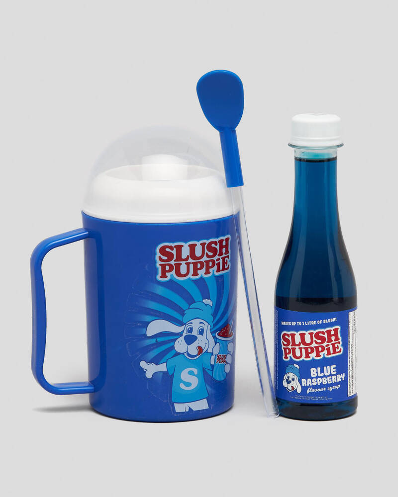 Slush Puppie Making Cup & Blue Raspberry Syrup Set for Unisex