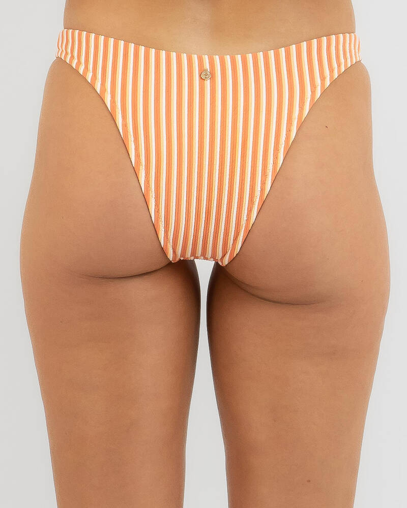 Rhythm Sunbather Stripe High Cut Bikini Bottom for Womens
