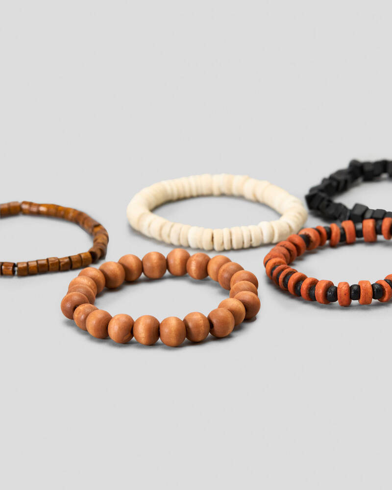 REPUBLIK Wooden Bead Combo Bracelet for Mens