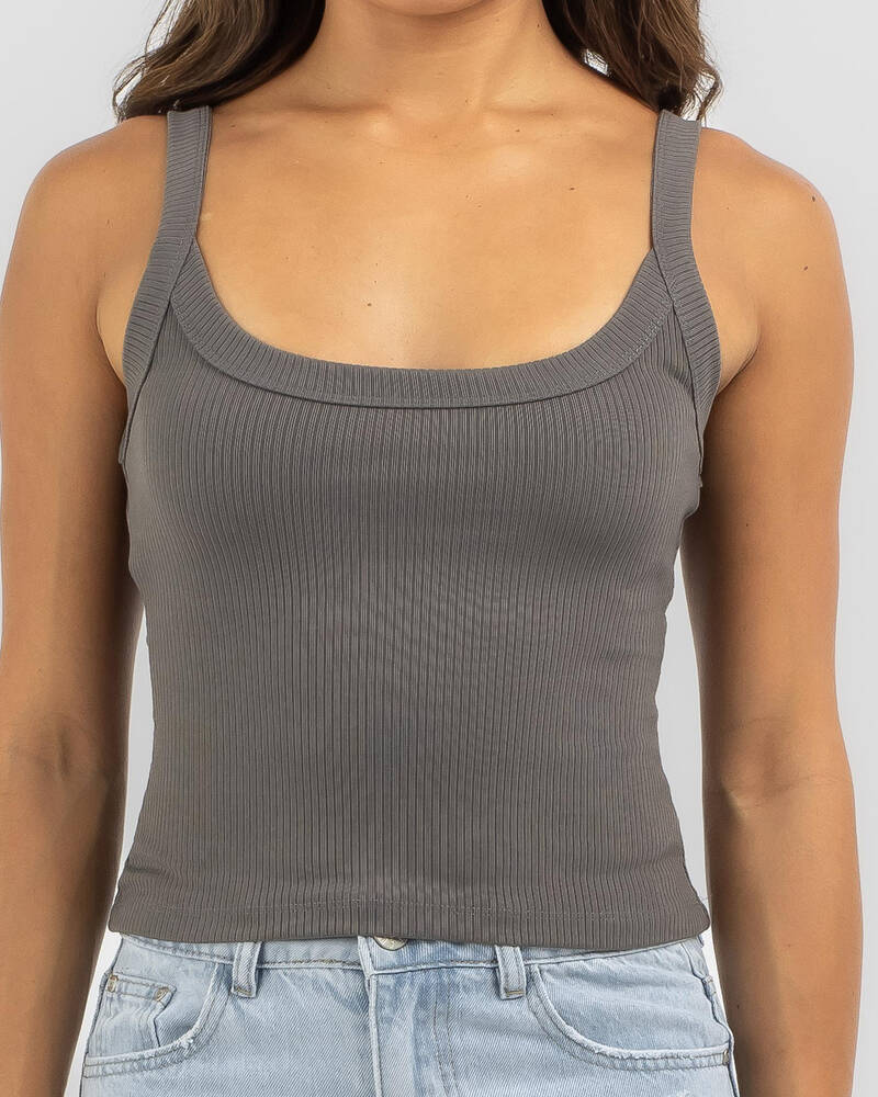 Ava And Ever Ayla Basic Rib Tank Top for Womens