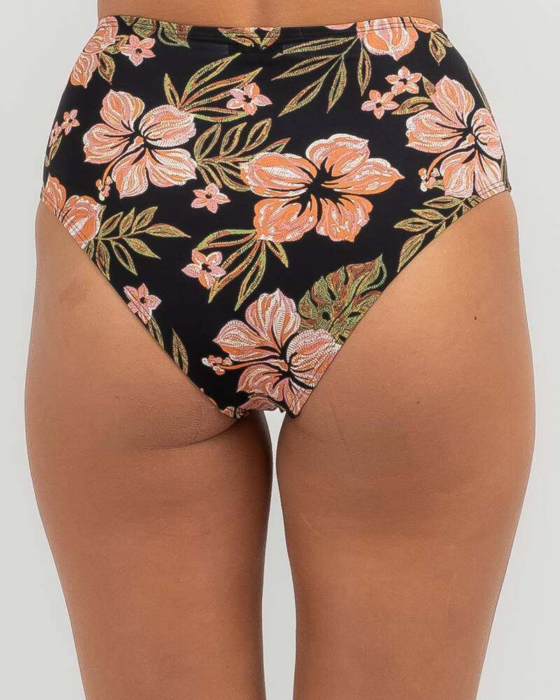 Billabong Hooked On Tropics High Waisted Retro Bikini Bottom for Womens