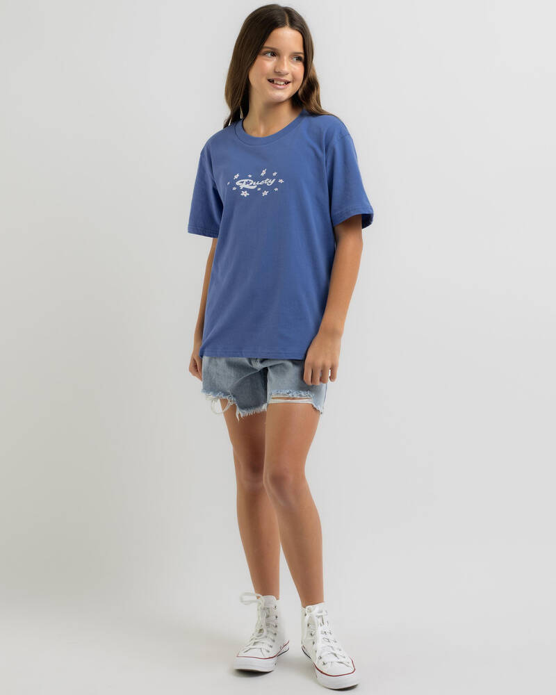 Rusty Girls' Wildflower Oversized T-Shirt for Womens