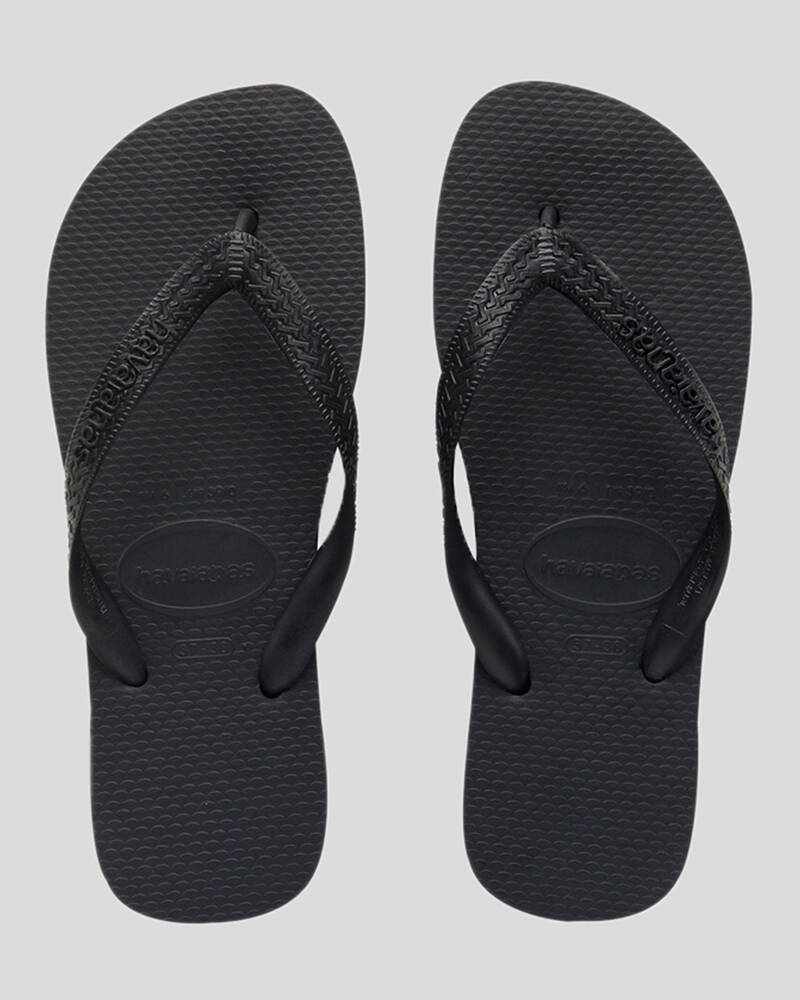 Shop Havaianas Kids' Top Thongs In Black - Fast Shipping & Easy Returns ...