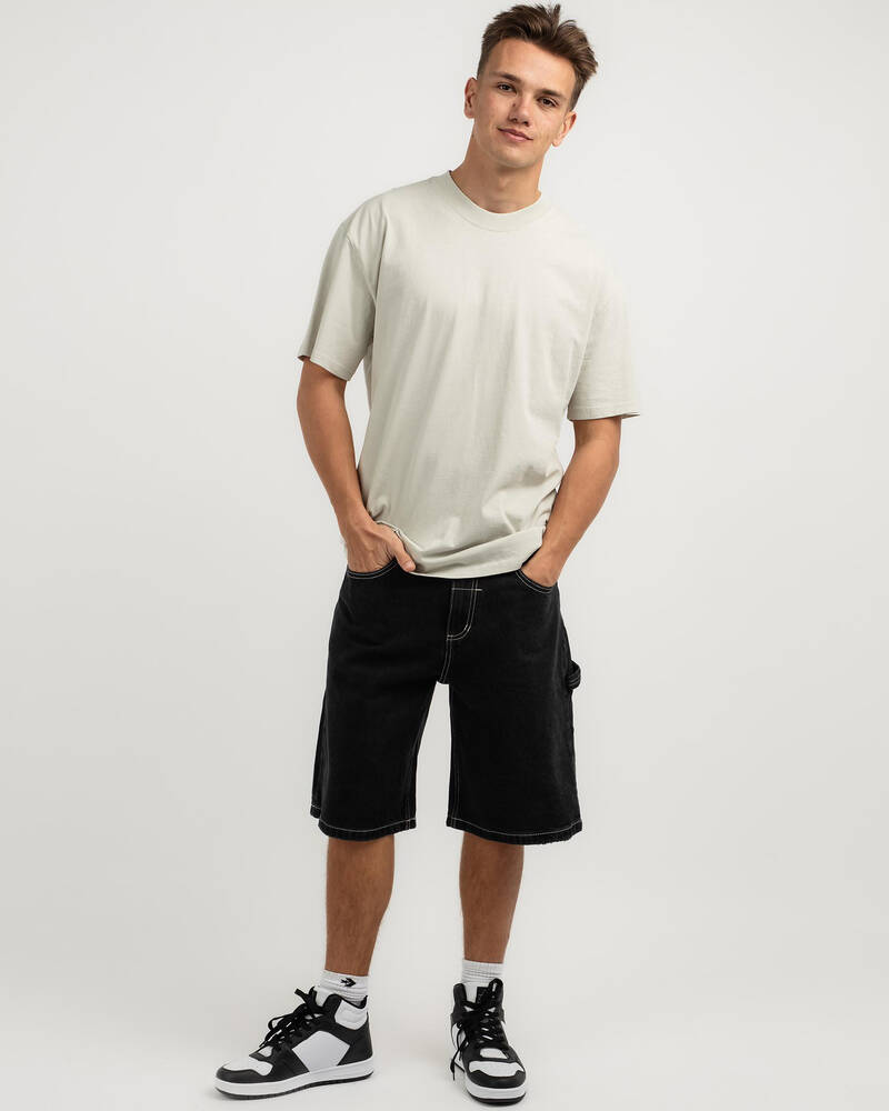 Thrills Big Slacker Denim Shorts for Mens