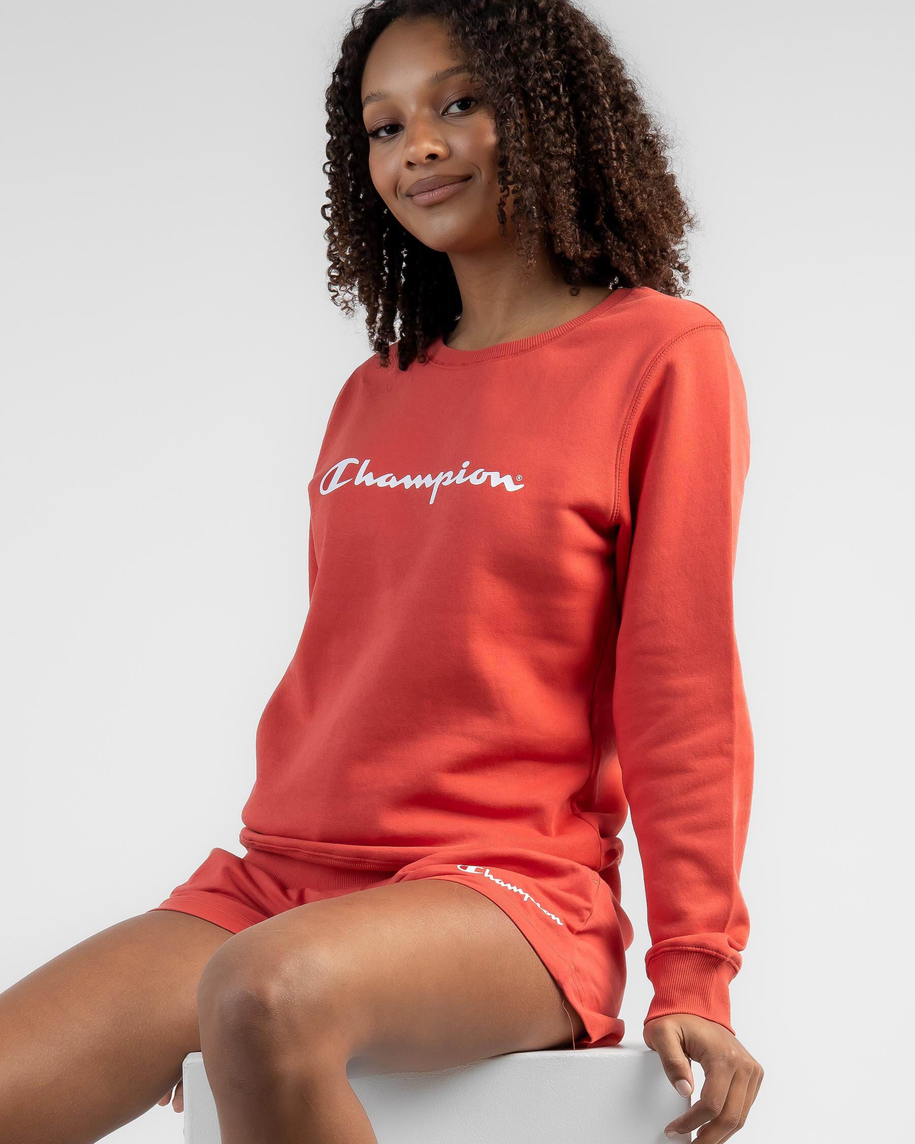 Champion sweater womens red xl sale