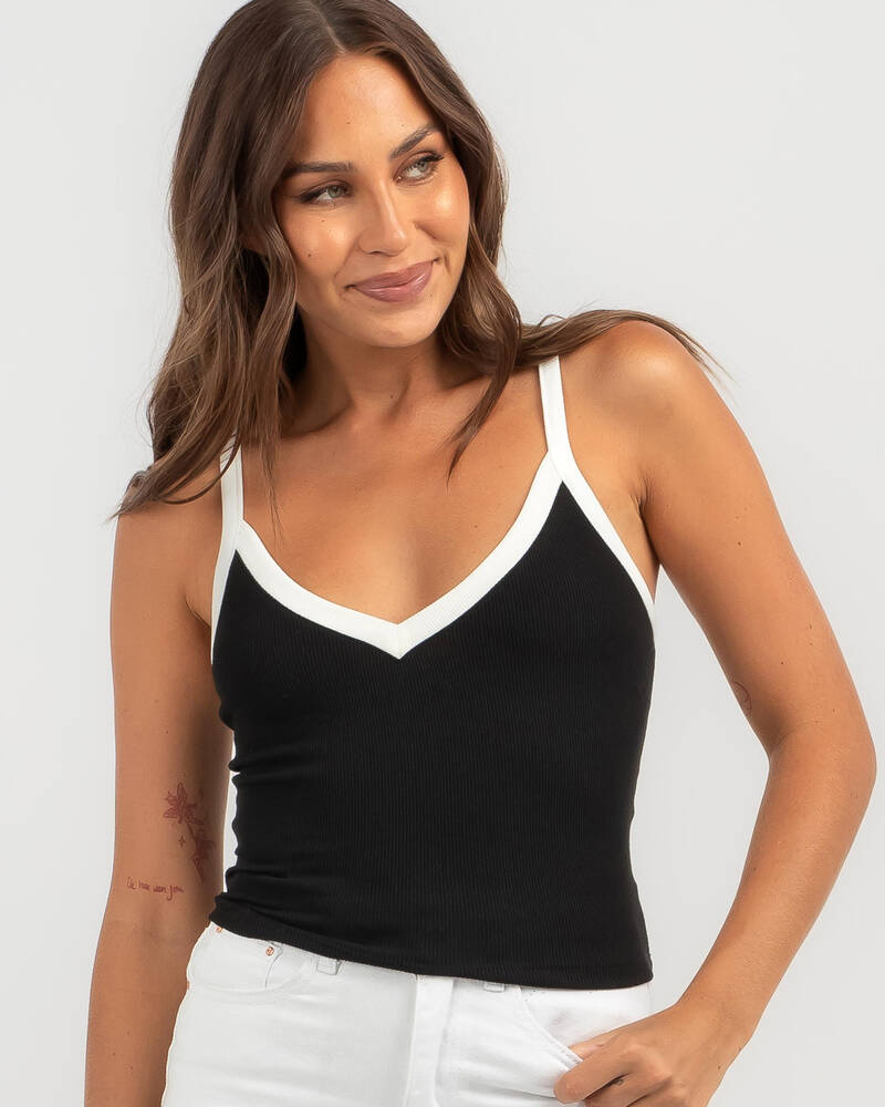 Ava And Ever Ollie Basic V Neck Top for Womens