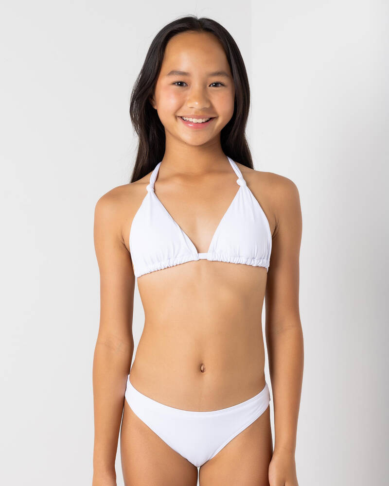 Kaiami Girls' Niana Knot Triangle Bikini Set for Womens