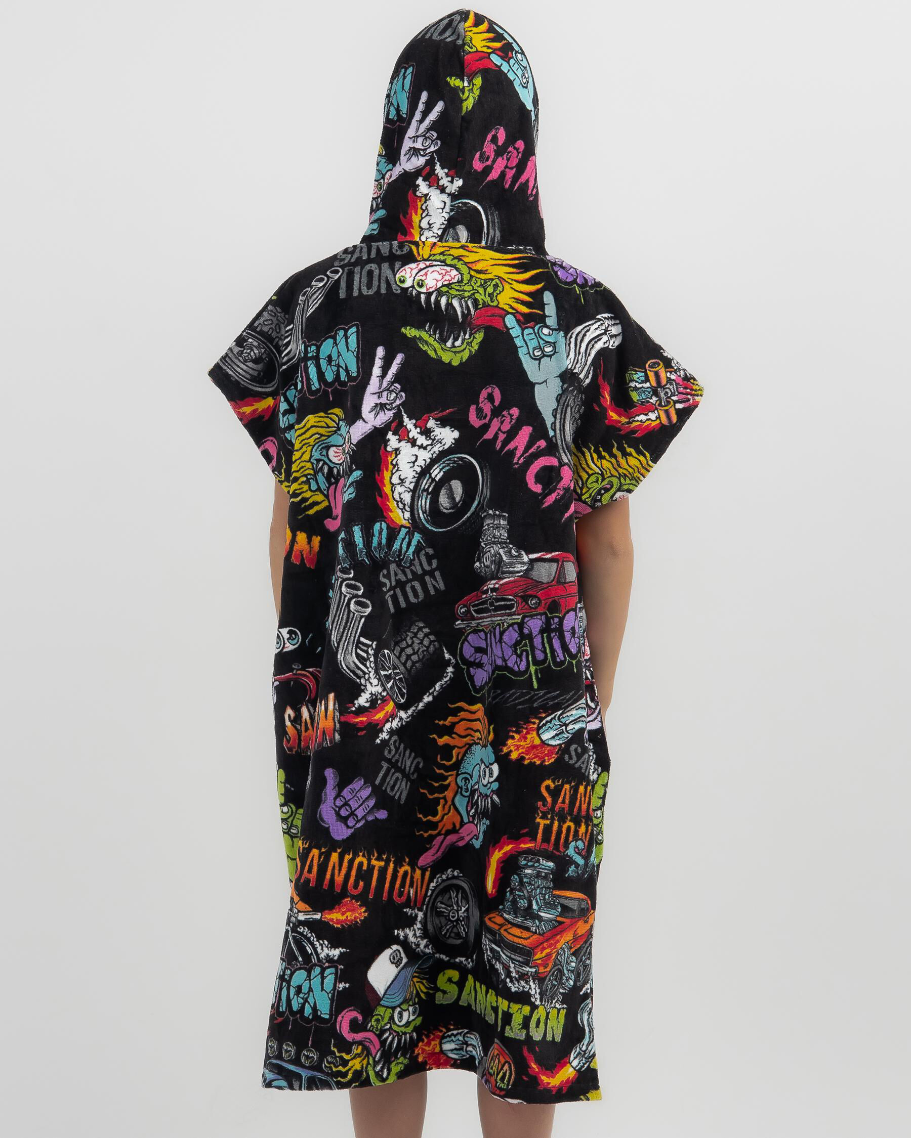 Monster store hooded towel