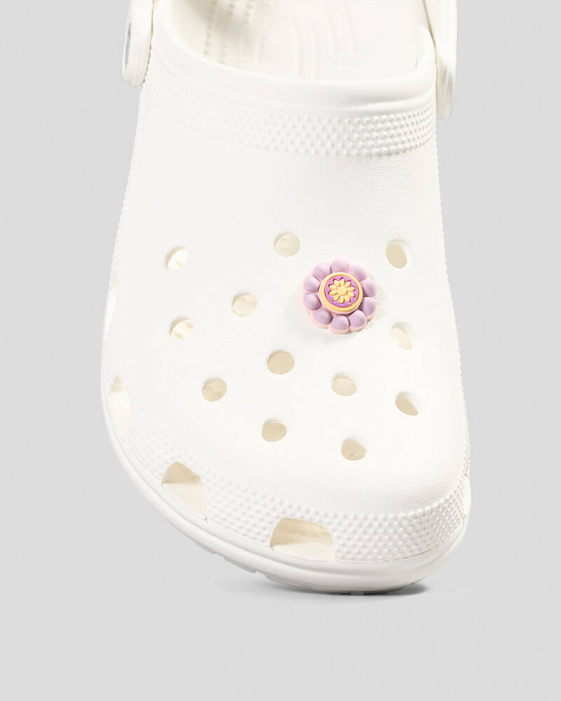 Crocs Purple Blooming Flower Jibbitz for Unisex