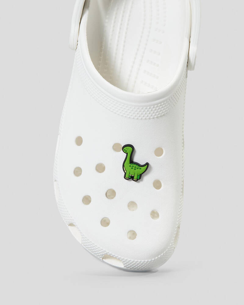 Crocs Boys' Rule Green Dino Jibbitz for Unisex