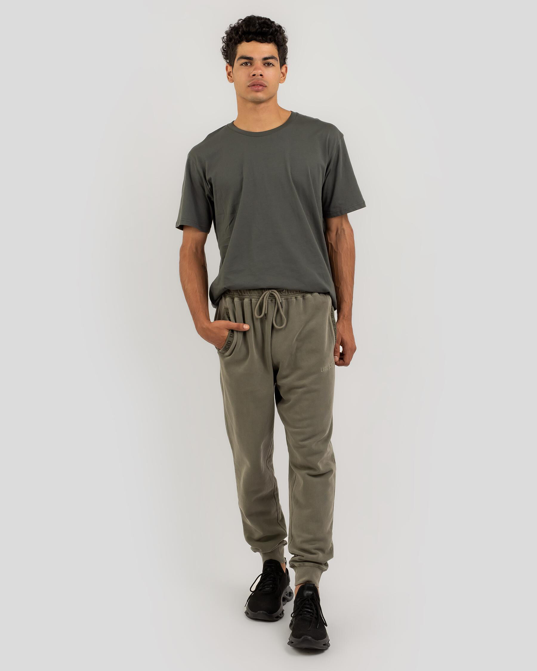 Mens taped hot sale track pants