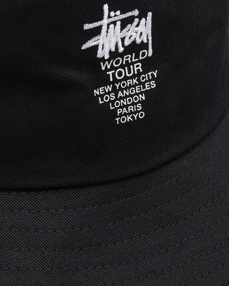 Stussy World Tour Bucket Hat for Mens