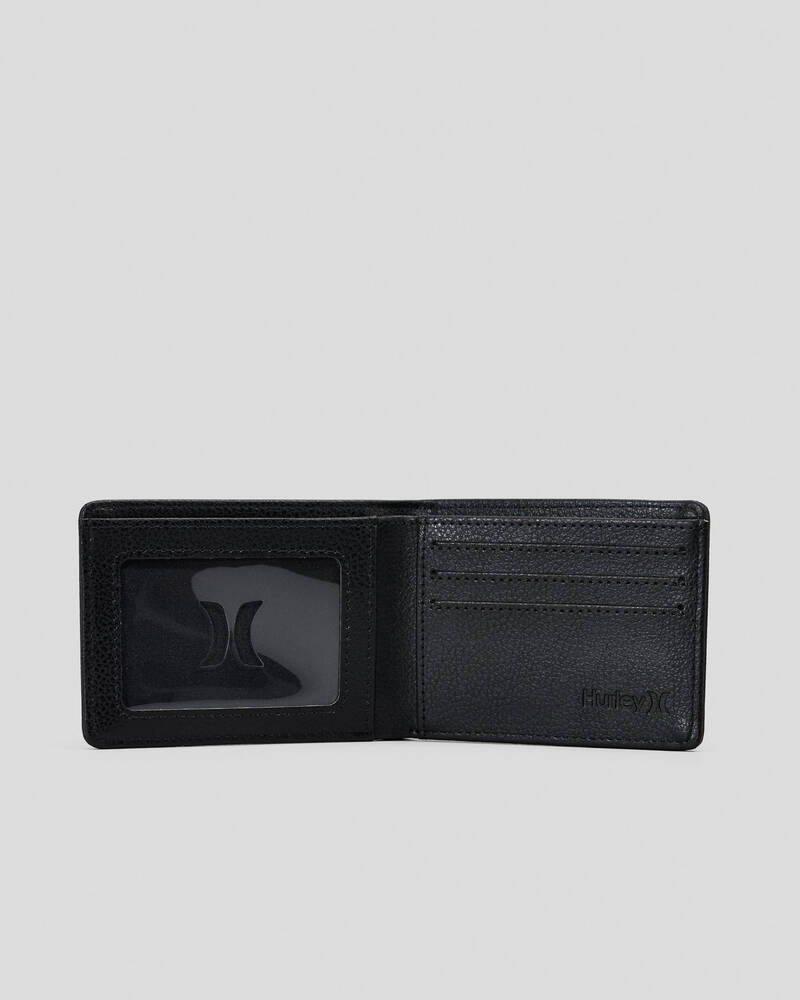 Hurley Icon PU Solid Wallet for Mens
