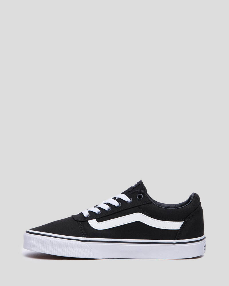 Shop Vans Womens Old Skool Ward Shoes In Black/white - Fast Shipping ...