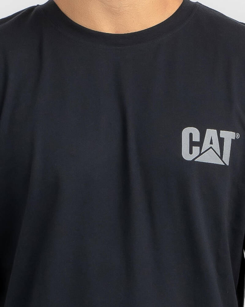 Cat Trademark Banner Long Sleeve T-Shirt for Mens