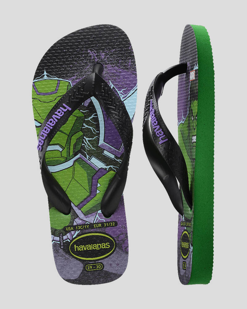 Havaianas Kids' Marvel Hulk Thongs for Mens