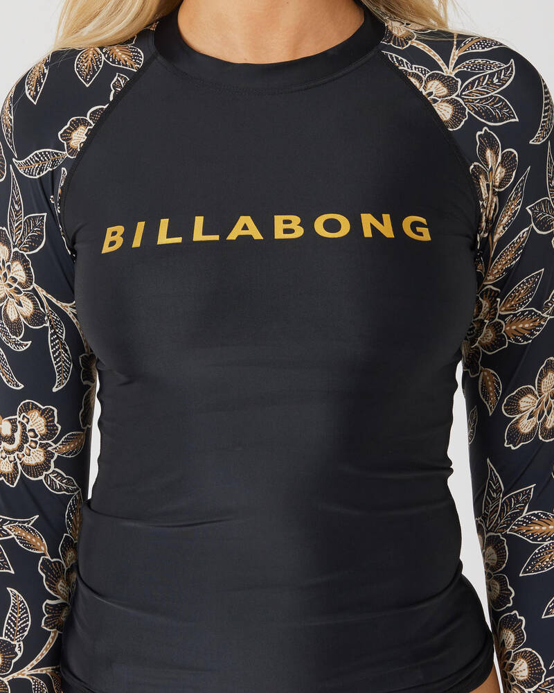 Billabong Moon Blooms Leilani Long Sleeve Rash Vest for Womens