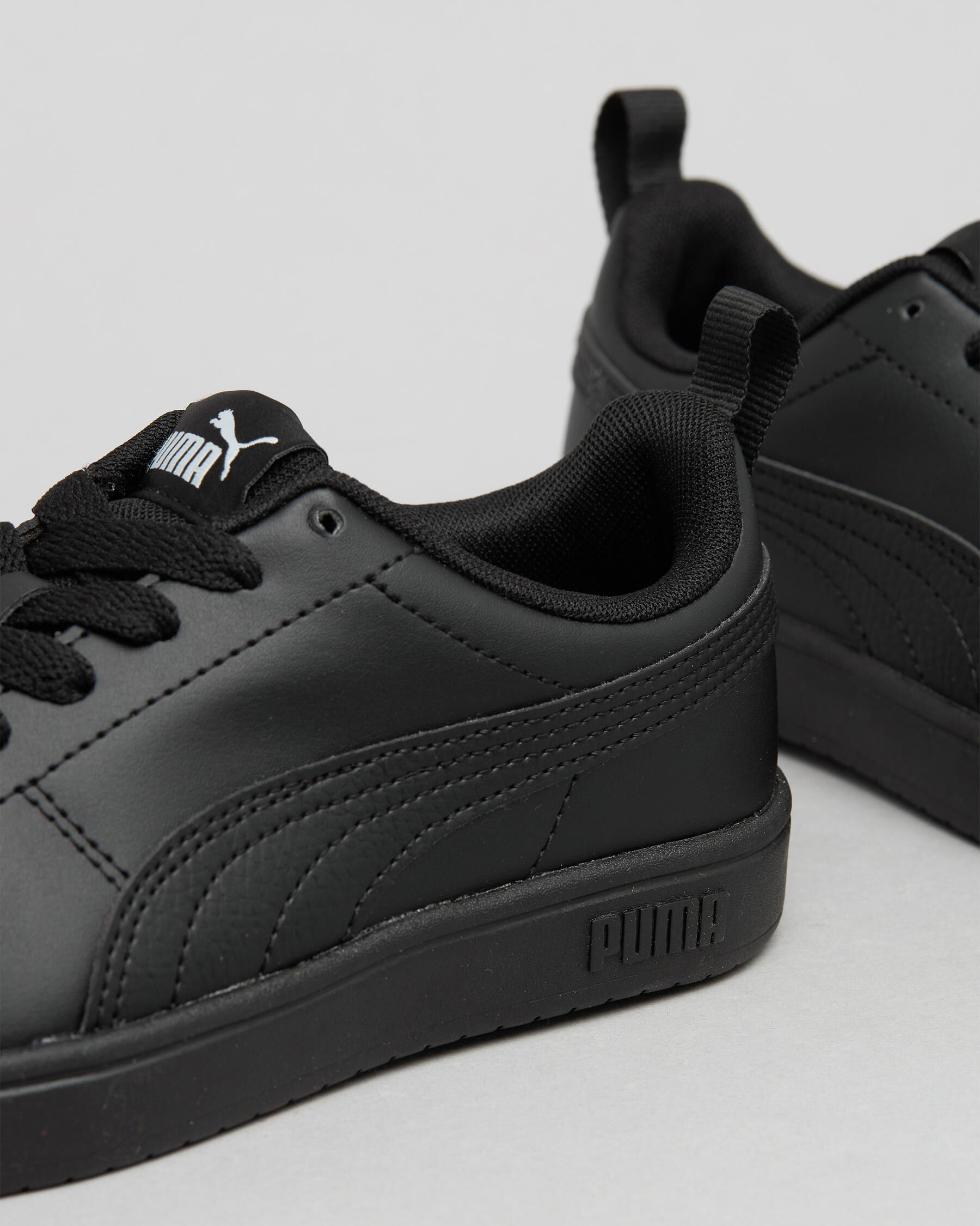 Shop Puma Boys' Rickie Shoes In Puma Black-puma Black-glacier Grey ...