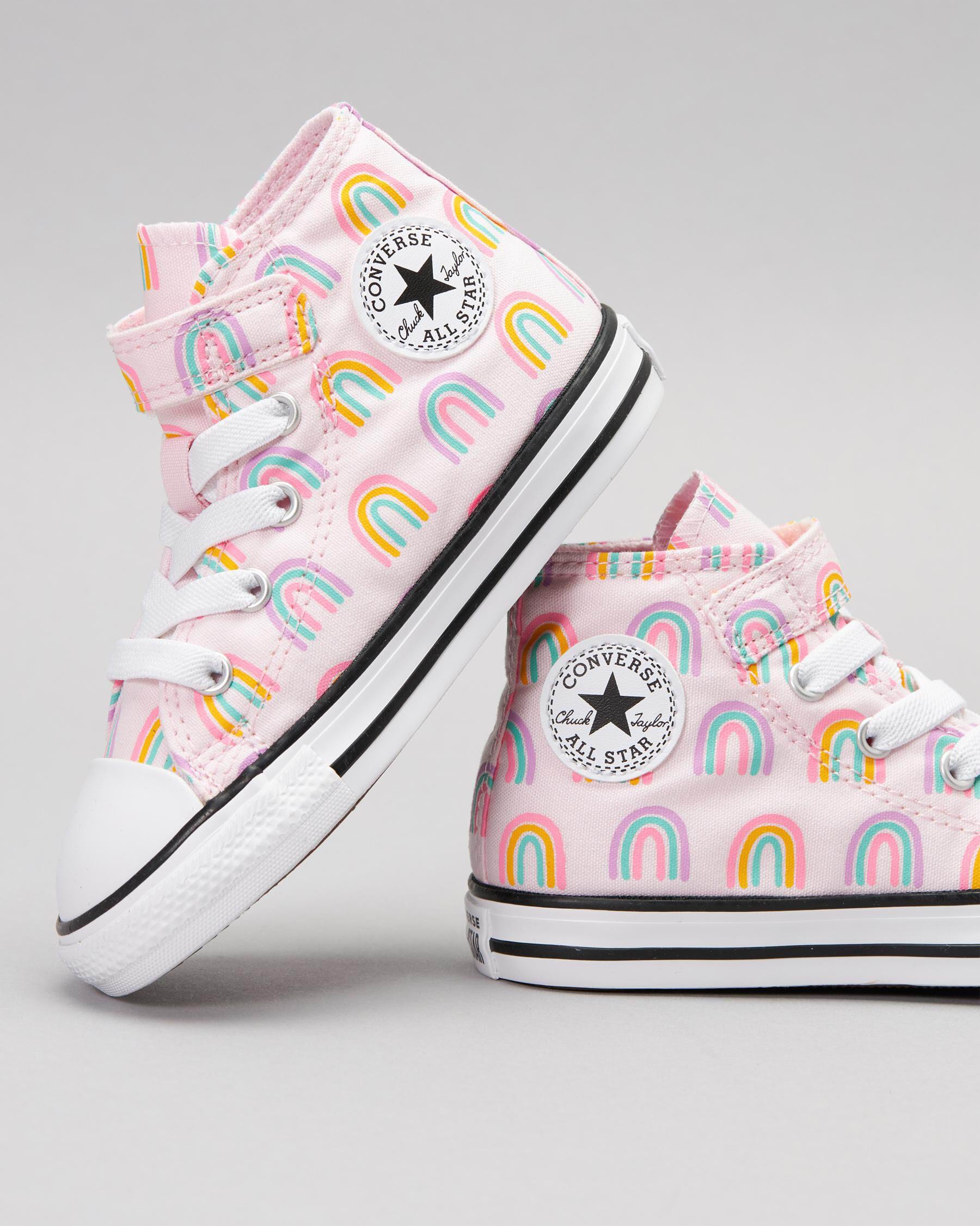 Converse rainbow store toddler shoes