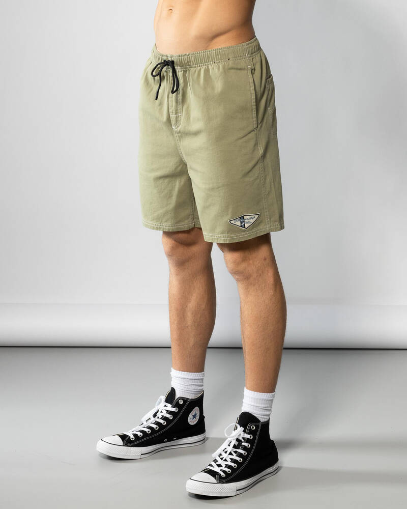 Rusty Manila Folder Heritage Elastic Shorts for Mens