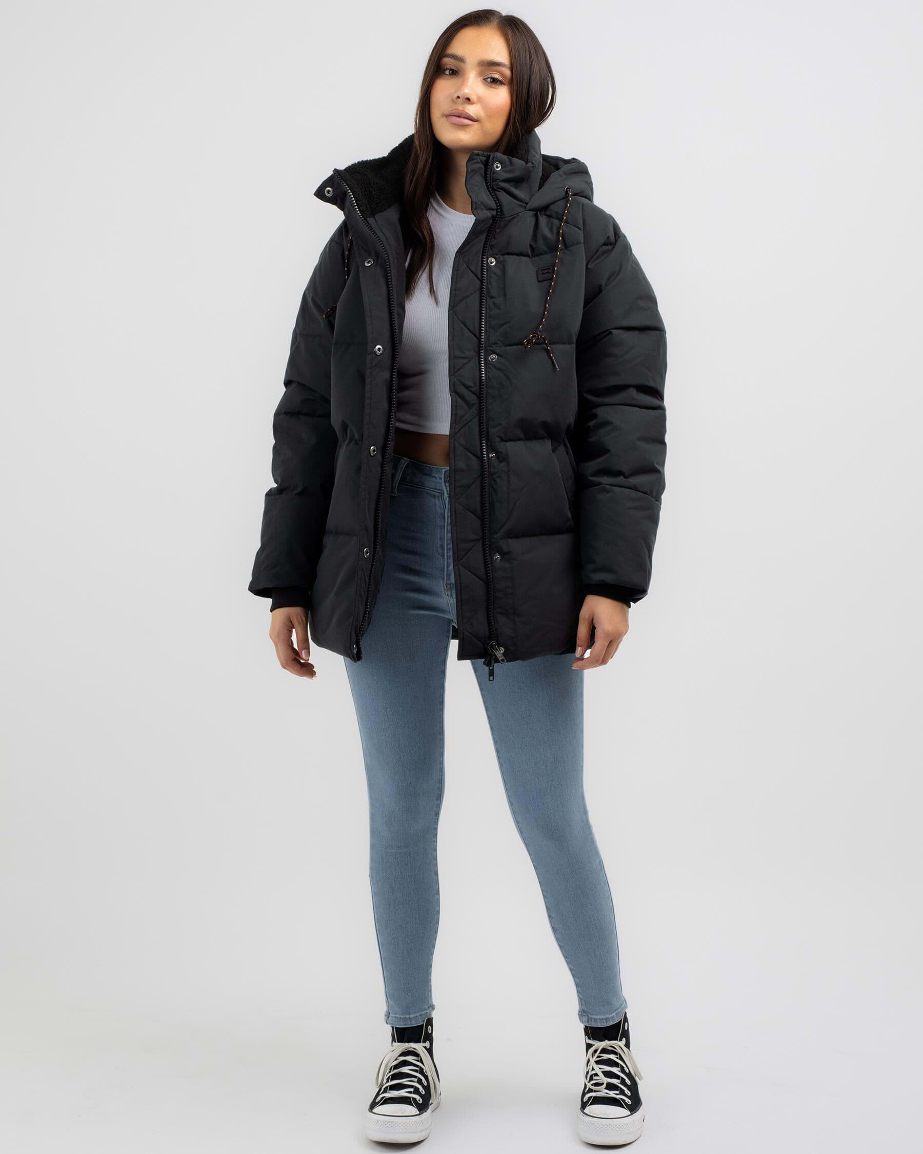 hooded city puffer jacket