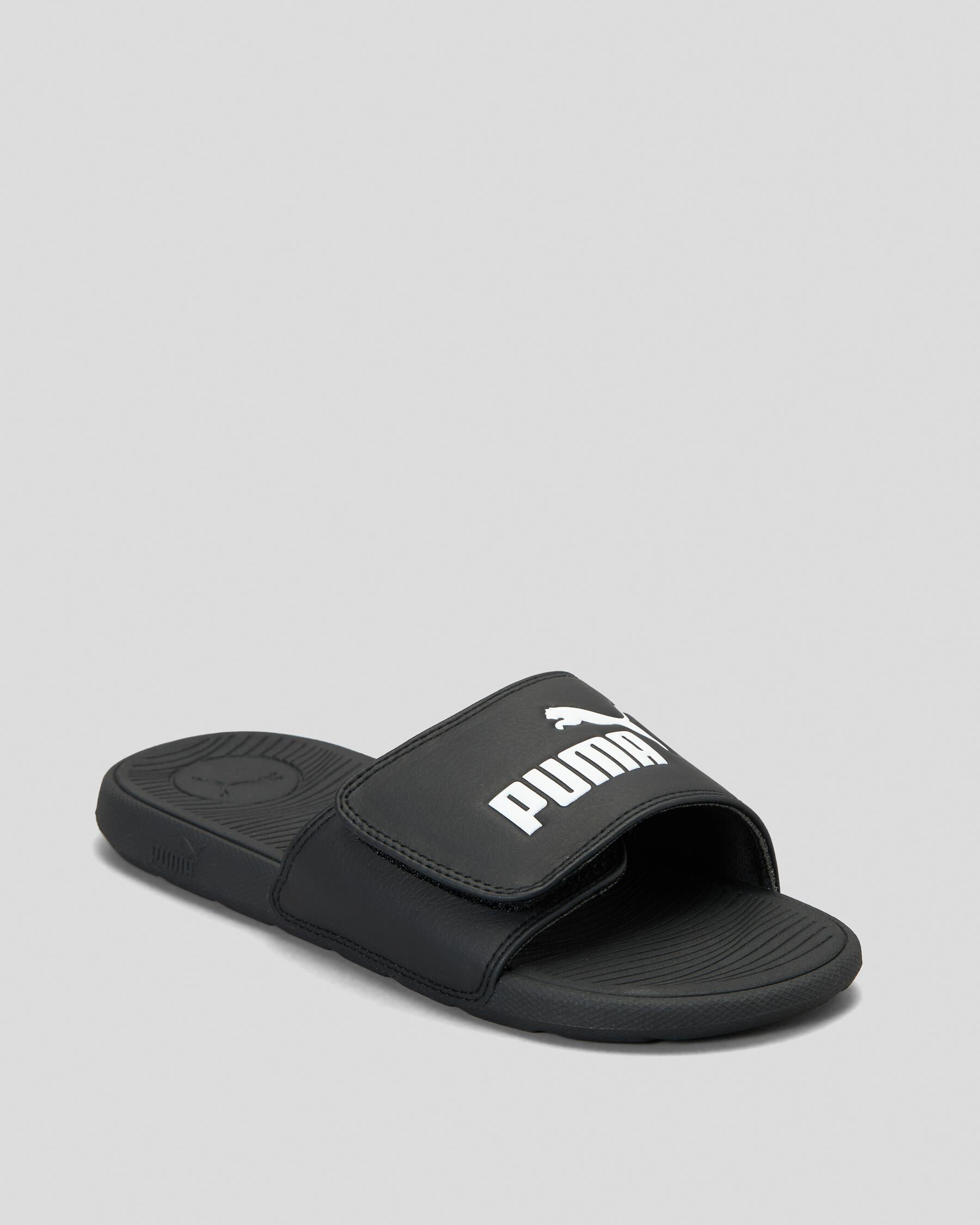 Puma Boys Cool Cat 2.0 Slides In Puma Black puma White FREE