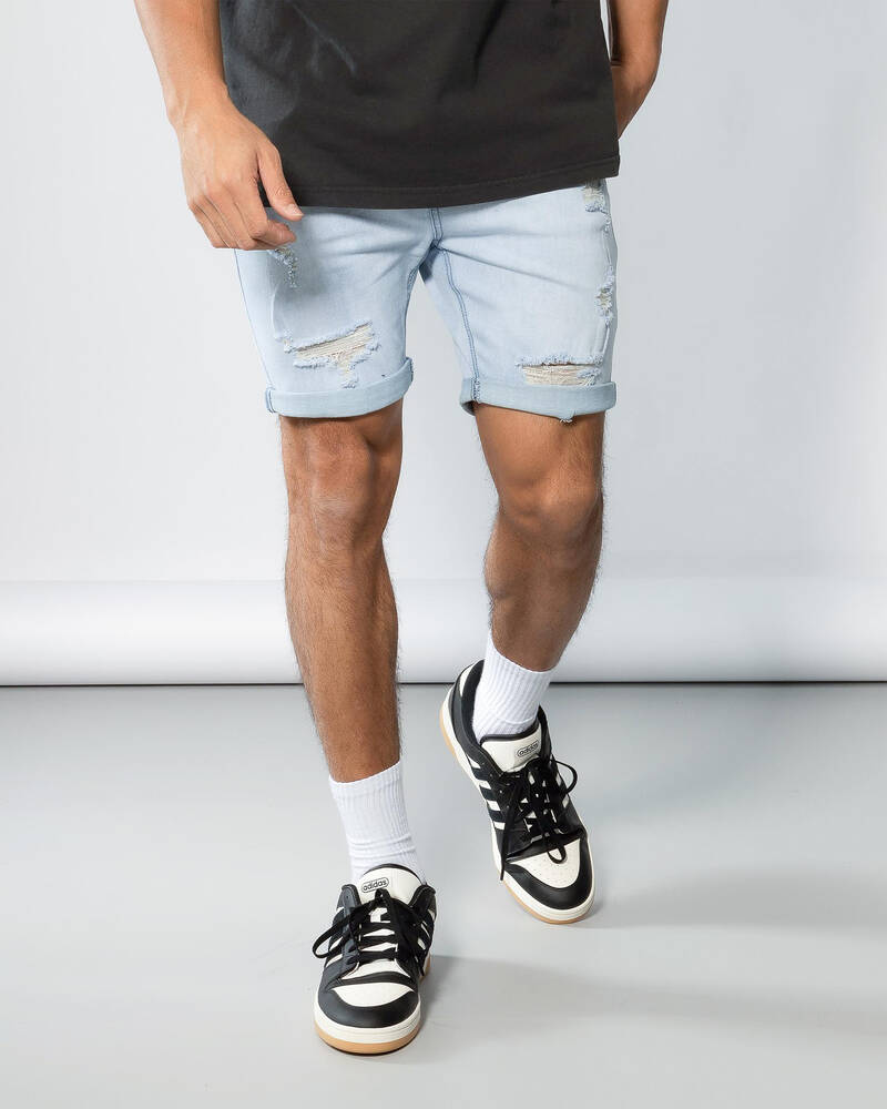 Lucid Trapper Denim Walk Shorts for Mens