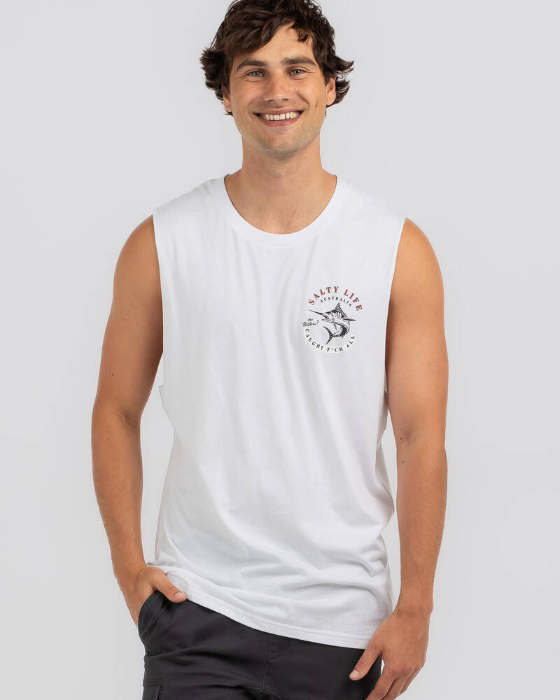 Salty Life Any Bites Muscle Tank for Mens
