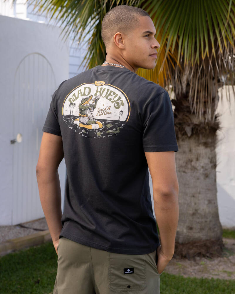 The Mad Hueys Crocn A Coldie T-Shirt for Mens